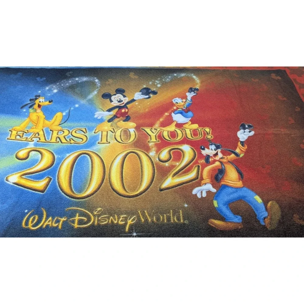 2002 Walt Disney World Ears To You Beach Towel 60x31